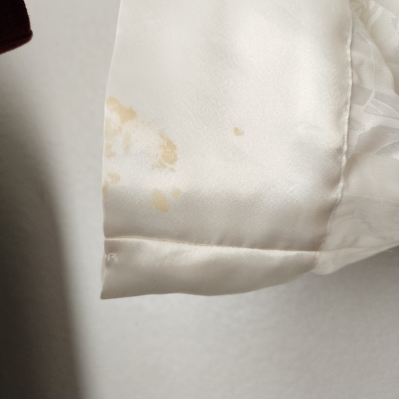 VICTORIA'S SECRET x VTG Gold label sheer stripe white dressing glamour robe PS - Picture 10 of 11